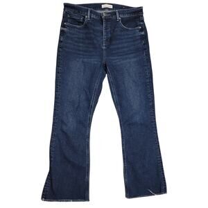 Made and Loved Loft Women's High Waist Kick Crop With Raw Hems Size 8/29 EUC